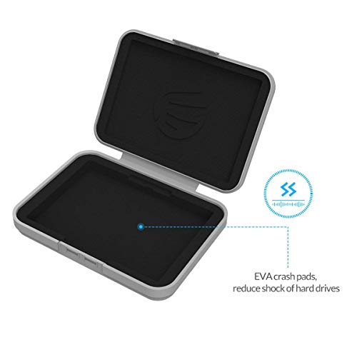 ORICO Hard Drive Case 3.5 inch HDD Storage Protective Bag Anti-Static and Shockproof External Hard Drive Suit for WD,Seagate,Toshiba-PHXGY - color: Gray