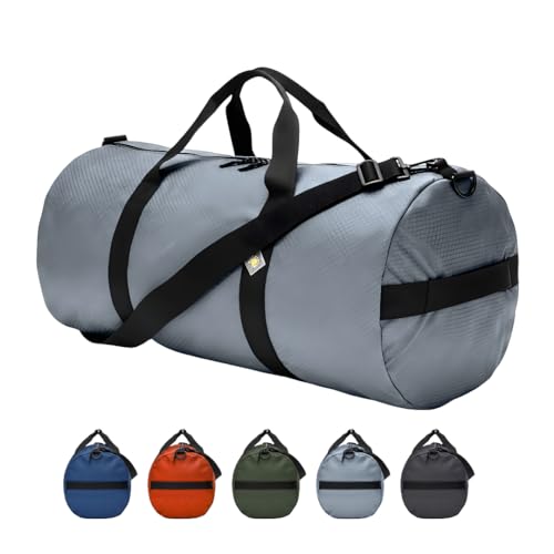 75L Hauler Duffel Bag, Heavy-Duty Gear Bag, 1050D Tuff Cloth, Diamond Ripstop, Reinforced Stitching - Grey (14" x 30") - color: Steel Grey, size: 14" x 30" (75 Liters)