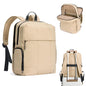 CLUCI Lightweight Travel Backpack Carry on Flight Approved, Puffy Gym Backpack with Shoe Compartment, Personal Item Travel Bag, 15.6 inch Laptop Backpack for Weekender Business - color: Soft Khaki