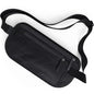 VENTURE 4TH Money Belt for Travel – Slim Hidden Under-Clothes RFID Blocking Anti-Theft Passport Holder & Travel Wallet Pouch for Men & Women to Protect Cash, Cards & Documents (Sleek Black) - color: Sleek Black