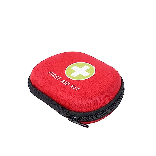 EVA Case Empty Medical Bag Mini Pocket First Aid Kit Empty Small Pouch Hard Case Hard Cases for Emergency Camping First Responder Home Business Outdoor (Red G) - color: Red G