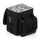 Picnic TIME Cellar 6-Bottle Wine Carrier & Cooler Tote, Insulated Padded Wine Cooler Bag for Travel, Portable Water-Resistant Wine Bag, (Black with Gray Accents) - style: Wine Carrier