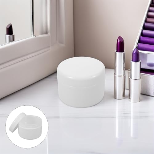 Operitacx 10pcs 250g Plastic Travel Lotion Containers Refillable Mini Jars with Lids Portable Cream Jars for Skincare and Cosmetics Storage