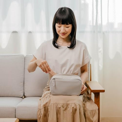 Orbitkey KonMari 2-in-1 Tech Acessory Pouch - Stone - color: Stone