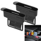 CYDZSW Car Seat Gap Filler 2Pack,Car Seats Side Inserts Organizer Guard Between Seat & Console Catcher Fillers Stop Things from Dropping (Black)