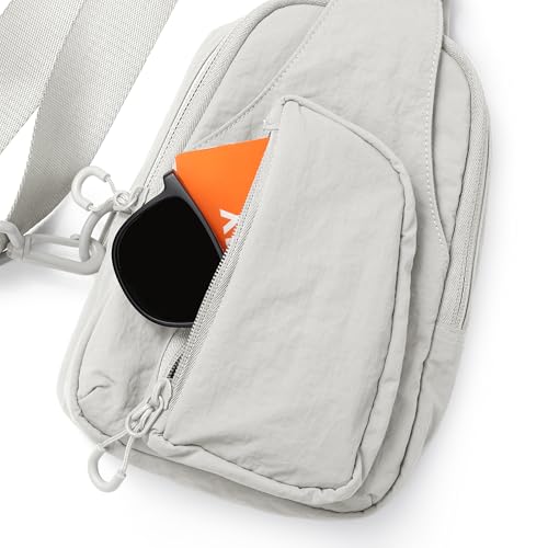 ODODOS Sling Bag with Adjustable Straps Crossbody Chest Bag Lightweight Backpack for Casual Traveling Hiking - color: Murmur