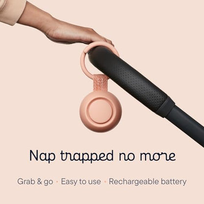 Hatch Go | Portable Sound Machine for Babies and Kids | Sleep Soother | 10 Soothing Sounds | White Noise | Shush | Travel | Registry Gift | Baby Shower | Clips on Stroller | Peach - color: Peach
