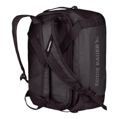 Eddie Bauer Maximus Duffel Bag 40L and 70L | Hiking | Outdoor | Travel | Lightweight | Weather-Resistant | Durable | Rugged - color: Black, size: 40L