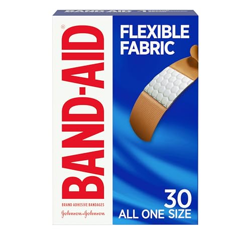 Band-Aid Brand Flexible Fabric Adhesive Bandages, Comfortable Flexible Protection & Wound Care of Minor Cuts & Scrapes, Quilt-Aid Technology to Cushion Painful Wounds, All One Size, 30 ct - size: 30 Count, style: All One Size