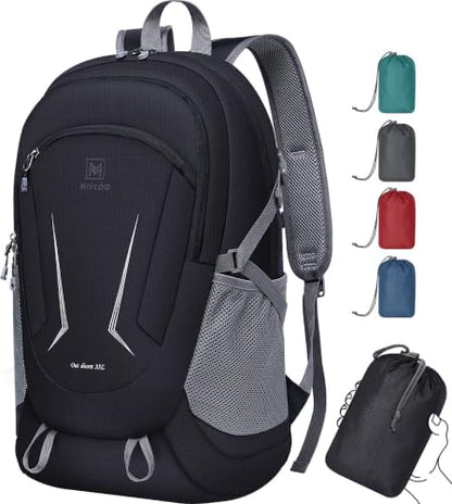 MIYCOO Backpack - Ultra Lightweight Packable Backpack for Travel Camping, Hiking Back Pack Waterproof Foldable Daypack for Men Women Black - color: Black