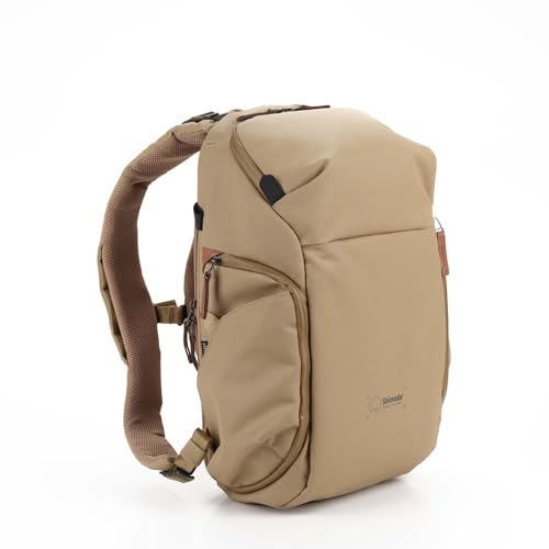 Shimoda Urban Explore 20, Compact Everyday Outdoor Photography Travel Backpack, Carry-On Compatible, 14-inch Laptop Sleeve, Anti-Theft Camera Access, Removable Camera Insert Included, Boa - color: Khaki, size: 20 liters