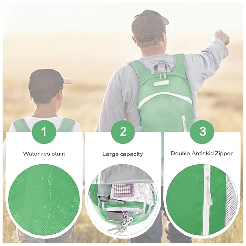 35L Foldable Waterproof Backpack For Outdoor Sports Travel Inside Wet Clothes Compartment Packable For Multiple - color: 1green