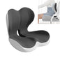 L-Shaped Seat Cushion for Long Sitting,Memory Foam Ergonomic Back Support Driving Seat Cushion for Back Pain,Non-Slip Design for Car, Truck, Home Chair & Office Seat (Black Gray)