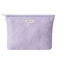 RSRSLEII Quilted Cotton Coquette Makeup bag, Coastal Granddaughter Aesthetic Cosmetic Bag, Cute Seashell Portable Travel Toiletry Pouch (09 Purple) - color: 09 Purple