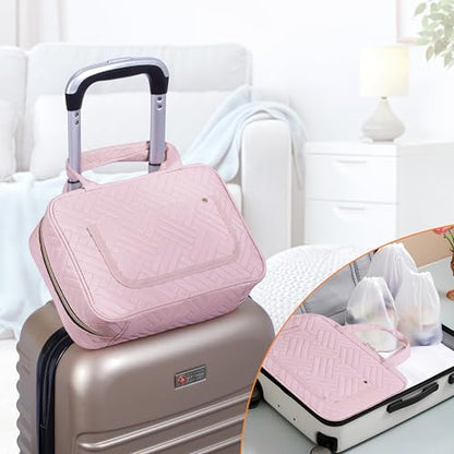 Hanging Toiletry Bag for Women Cosmetic Toiletries Travel Bag, Pink One - color: Pink One