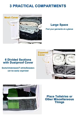 ELEZAY Hanging Packing Cubes Portable Closet 3-Shelf Travel Collapsible Compression Garment Organizer for Carry-on Luggage Suitcase Space Saver Bag XX-Large_No Side Pockets, Blush Pink - color: Blush Pink, size: XX-Large_16*12*24 IN