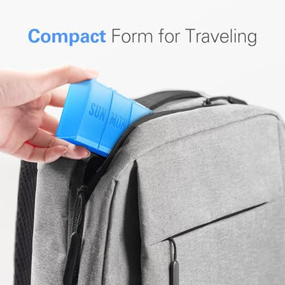 Barhon Large Weekly Pill Organizer, Big Vitamin Organizer Case for 7 Day, Travel Medicine Pill Box to Hold Various Supplements and Fish Oil, Light Blue - color: Light Blue