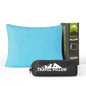 Small Shredded Memory Foam Pillow, Camping Pillow Travel Pillow - Compressible Medium Firm, Breathable Cover, Ideal Backpacking Hiking, Airplane and Car (Sky Blue, M) - color: Sky Blue, size: M-17.7 X 13.8 Inch