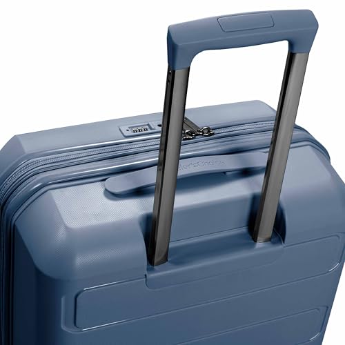 Traveler's Choice Pagosa Hardshell Expandable Luggage with Spinner Wheels, Slate Blue, 2-Piece Set (22/27) - color: Slate Blue, size: 2-Piece Set (22/27)