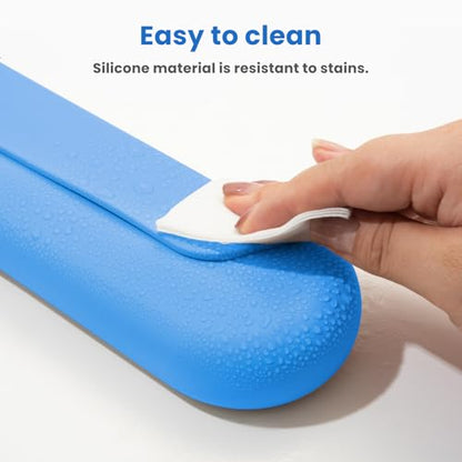 Silicone Electric Toothbrush Travel Case, Manual Toothbrush Travel Cover for Men and Women,Toothbrush Holder for Travel,Gym and More, Fits Most Manual and Electric Toothbrushes - Sky Blue - color: Sky Blue