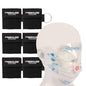 CPR Face Shield with Keyring (6 Pack), CPR Pocket Mask for Emergency Kit, First-Aid and Training with One-Way Valve by Frontline (Black) - color: Black