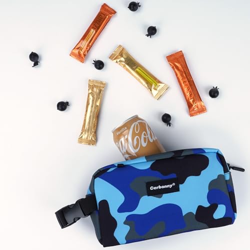 Cerbonny Small Insulated Cooler Bag, Freezable Lunch Bag for Work School Travel, 2.2L, Blue Camo - color: blue camo