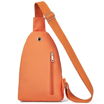 Banelu Small Sling Backpack Crossbody Bags for Women Men, Small Sling Bag Cross Body Bag Fanny Packs Crossbody Purses - Orange - color: F Orange