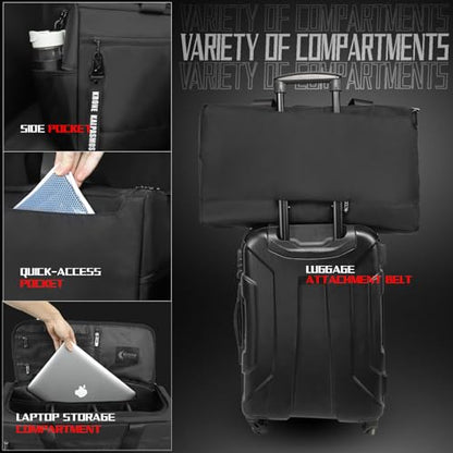 Sneaker Bag for Travel/Sneakerhead gift/Outdoor Sports Bag/Gym Bag /, A Multi-functional Travel Duffel Bag with 3 Adjustable Dividers, & Shoulder Strap,Made of Nylon, by Krone Kalpasmos-classic - color: Black