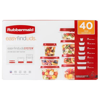 Rubbermaid 42-Piece Food Storage Containers with Lids - size: 42-Piece