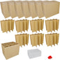 7 Sets Moving Boxes with Divider Kits,16 x 12 x 13 Inch Glassware Dish Packing Box Kitchen Moving Box Corrugate Dividers with 84 Pcs Foam Pouches,2 Pcs tape rolls with dispenser - style: 7 Sets-one layer-16x12x13in