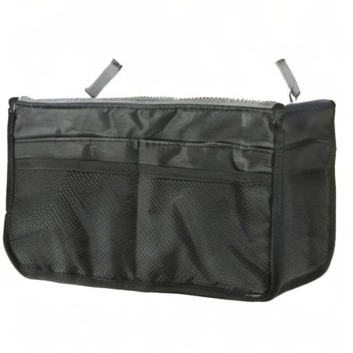 Wrapables® Unisex Bag Insert Organizer, Travel Bag Organizer - Black - color: Black