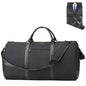 Garment Bag for Travel, Convertible Carry-On Duffel with Shoe Compartment, Waterproof & Wrinkle-Free Suit Carrier for Business Trips & Weekend Getaways, Foldable & Lightweight - color: Black