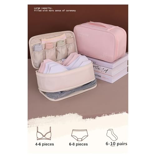 Underwear Bra Travel Bag Packing Cubes Bra Underwear Socks Storage Bag Travel Packing Organizers Toiletry Bag,Pink 10# - color: Pink 10#