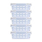 Ello Duraglass 3.4 Cup Meal Prep Sets 10Pc, 5 Pack Set- Glass Food Storage Container with Silicone Sleeve and Airtight BPA-Free Plastic Lids, Dishwasher, Microwave, and Freezer Safe, Halogen Blue - color: Halogen Blue with Sleeve