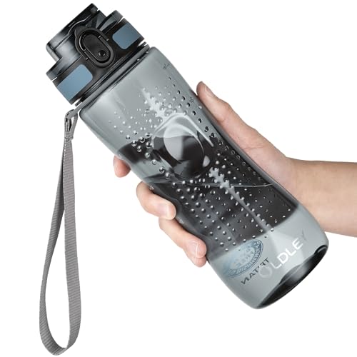 OLDLEY 25 oz Water Bottle, Motivational Water Bottle with Time Marker, Sports Water Bottle With Strap, Leakproof & BPA Free Large Water Bottles for School, Gym, Travel, Outdoor, Dark Blue - color: B-Dark Blue, size: 25 Ounces