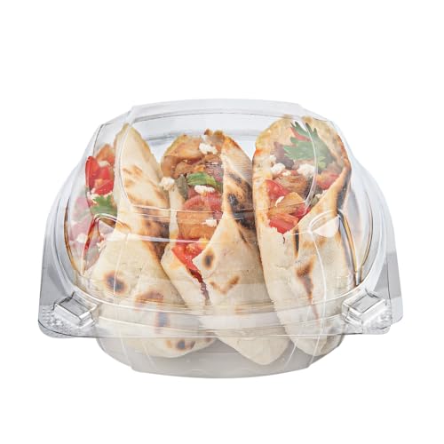 Restaurantware Thermo Tek 18.6 Ounce Clamshell Containers 100 Anti-Fog To Go Food Containers - Freezable Rectangle Clear Plastic Food Packaging Containers Disposable - size: 19 oz