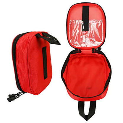 Nylon First Aid Kit Empty, Travel Empty First Aid Kit Pouch Bag for Emergency at Home, Office, Car, Outdoors, Boat, Camping, Hiking(Bag Only) - size: 6.7 x 5.1 x 2.1 Inch