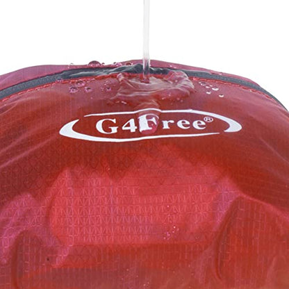 G4Free 20L Lightweight Packable Backpack Travel Hiking Daypack Foldable Backpack for Men Women - color: A-deep Red