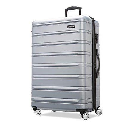 Samsonite Omni 2 28-Inch Large Checked Hardside Luggage with 360° Spinner Wheels - Scratch Resistant Hardshell - TSA Lock - Expandable Polycarbonate Shell for Lightweight Travel - Artic Silver - color: Arctic Silver, size: Checked-Large Spinner