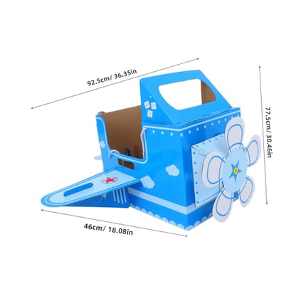 Yardwe Wearable Cardboard Airplane for DIY Aircraft Kit for Inspires Creativity Roleplaying Fun Design for Family Bonding Activities