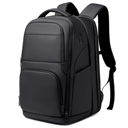FENRUIEN Expanded Laptop Backpack for Men, TSA-Friendly Travel Backpack with USB Charging Port, Anti-Theft Business Work Pack, Water-Resistant Fits 15.6”Laptop for Weekender - style: Expanded Backpack