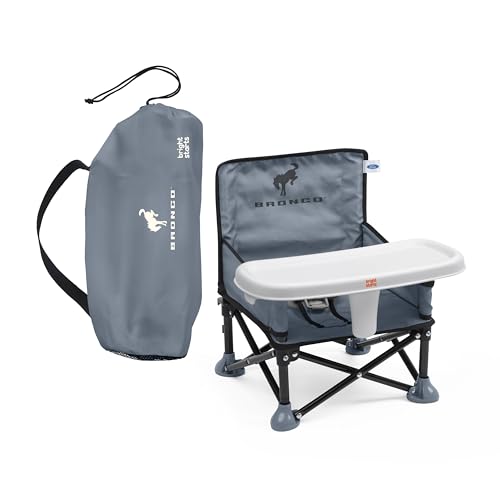 Bright Starts Ford Bronco Pop 'N Sit Portable Booster Chair, Floor Seat, Indoor/Outdoor Use, Compact Fold, Area 51 Color, 6 Mos - 3 Yrs - color: Ford Bronco, size: 1 Count (Pack of 1)
