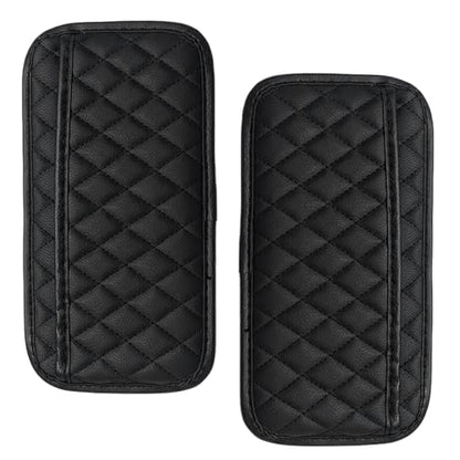 2PCS Car Side Pocket Organizer, Universal Waterproof PU Leather Auto Seat Gap Filler Storage Bag, Self-Adhesive Multifunctional Car Door Sunglasses Holder Pouch for Phone, Card (L) - size: L