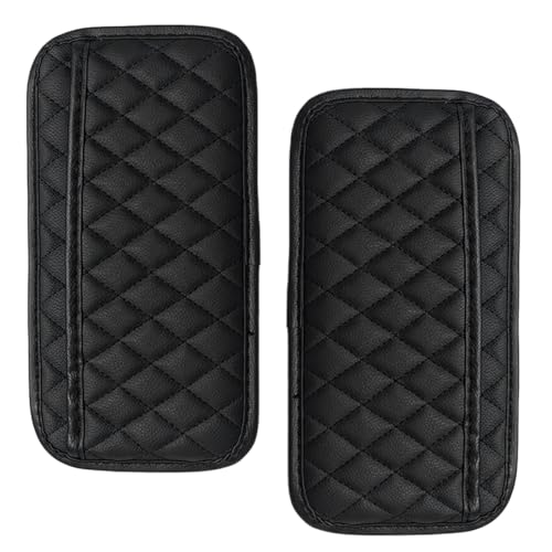 2PCS Car Side Pocket Organizer, Universal Waterproof PU Leather Auto Seat Gap Filler Storage Bag, Self-Adhesive Multifunctional Car Door Sunglasses Holder Pouch for Phone, Card (L) - size: L