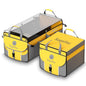 SugarFox Car Trunk Organizer for SUV - 63L+26L Modular Storage, Heavy-Duty, Foldable Waterproof, Soft & Hard Covers, Non-Slip, Multi-Compartment, Yellow M006
