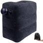 1 Pack Inflatable Travel Foot Pillow,Inflatable Leg Pillow Outdoor Stool, Adjustable 3 Layers Height Leg Rest Pillow for Airplane, Office, Home, Trains, Cars (1Pack Navy) - color: 1pack Navy