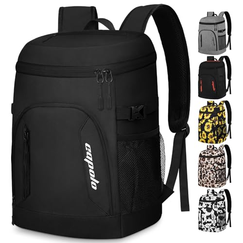 Capolo Cooler Backpack for Men Women Insulated Backpack Cooler Leak Proof Thermal Bag Beverage Soft Cooler Bag Lunch Backpack for Camping 30/45 Cans - color: White, size: 30 Cans