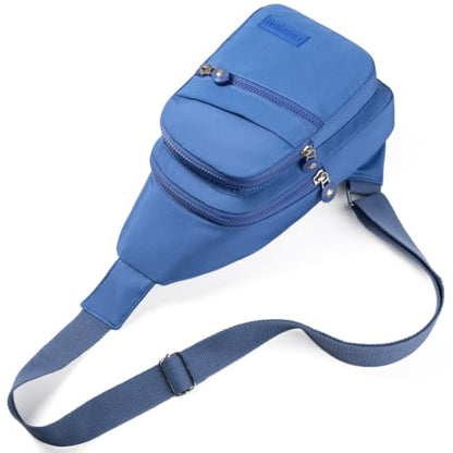 Banelu Small Sling Backpack Crossbody Bags for Women Men, Small Sling Bag Cross Body Bag Fanny Packs Crossbody Purses - Blue - color: C Blue