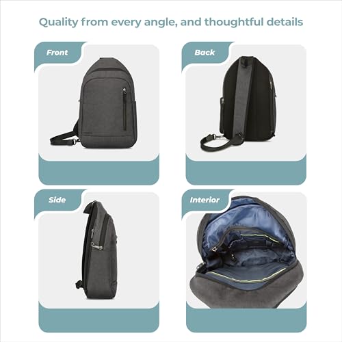 Travelon Anti Theft Urban Sling Bag - color: Slate
