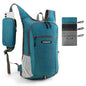 Small Hiking Backpack with Detachable Front Phone Holder, Foldable Packable Back pack with Chest and Waist Strap, Lightweight Daypack for Women Men (Blue, 15L) - color: Blue